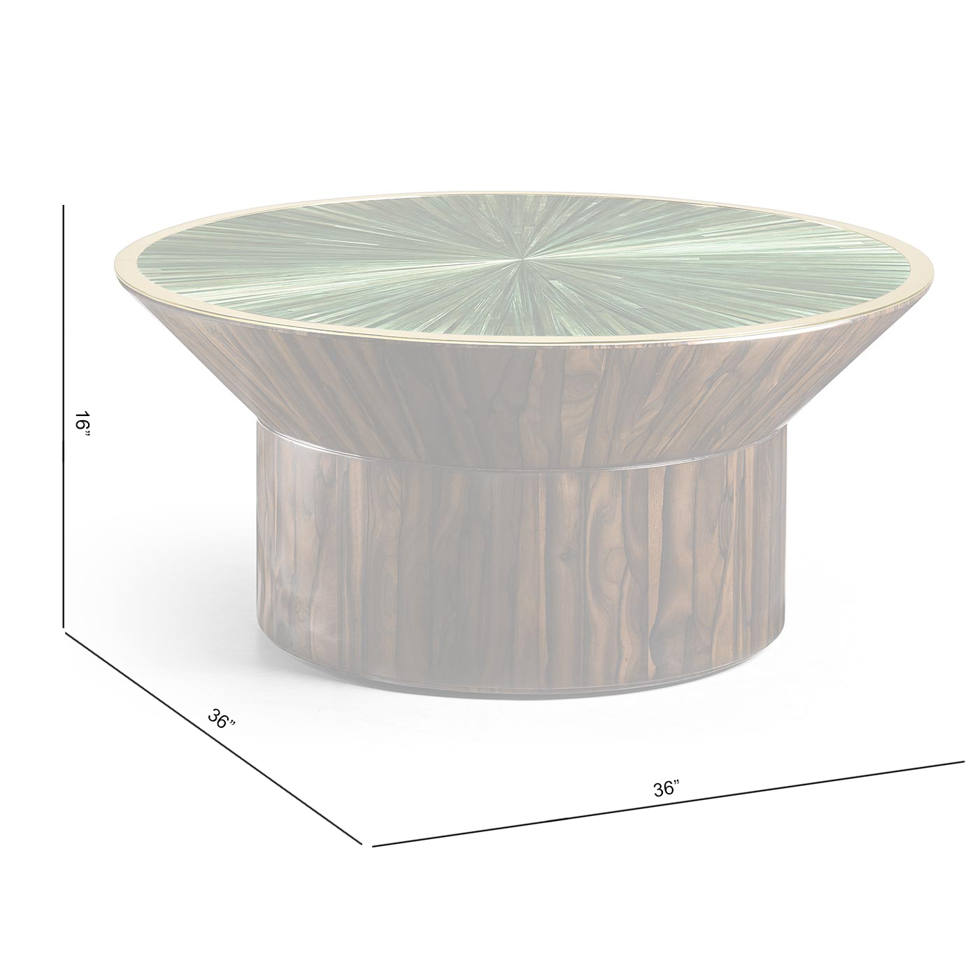 Verdure Round Cocktail Table | Jonathan Charles Fine Furniture